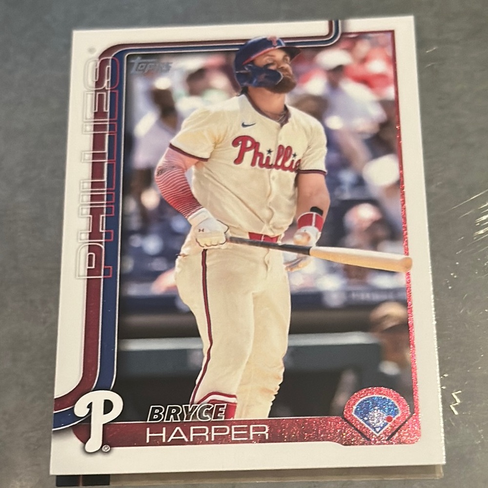 Topps Bryce Harper Phillies Card - Cream and Red